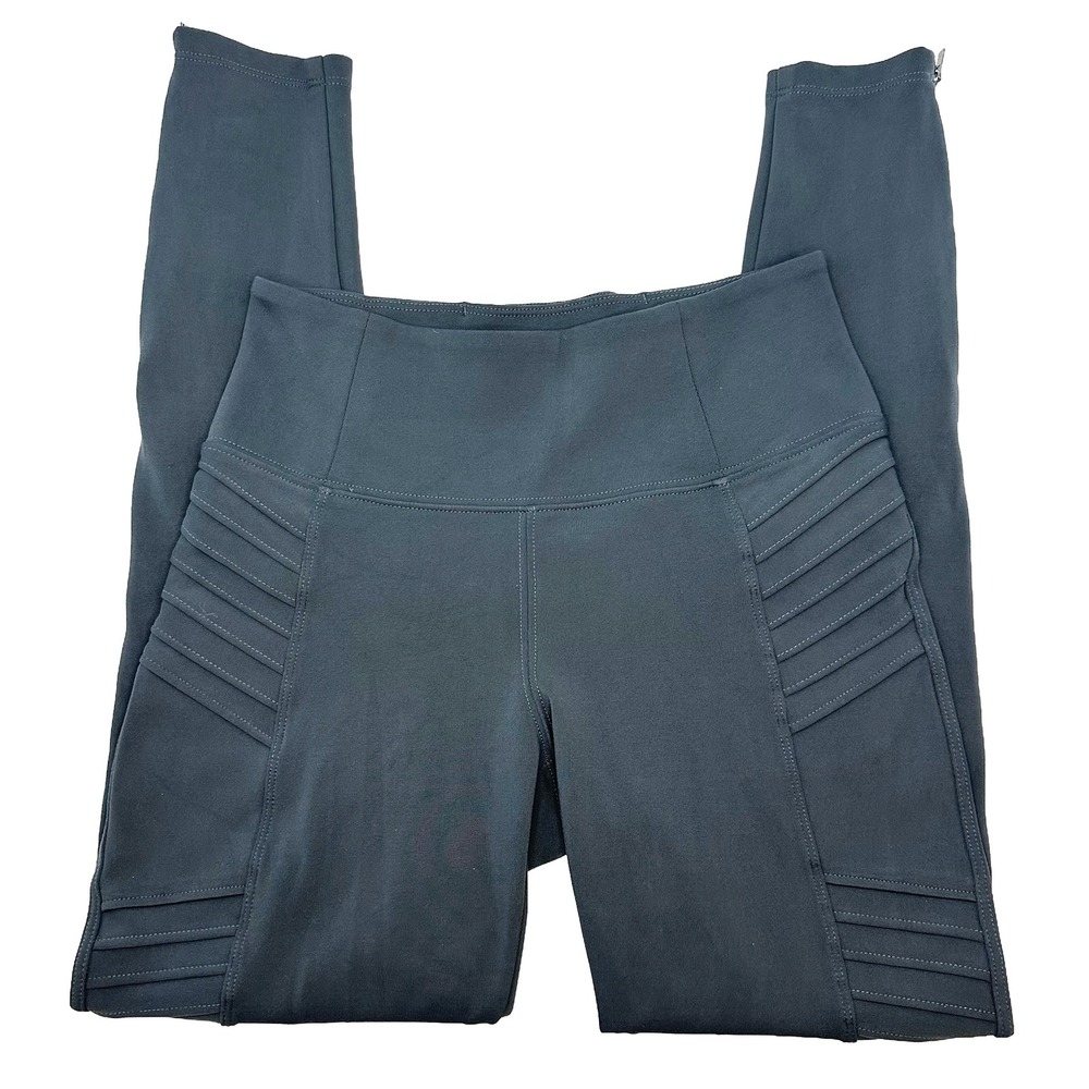 ATHLETA Delancey Moto Tight‎ Leggings • XS Petite • blue gray